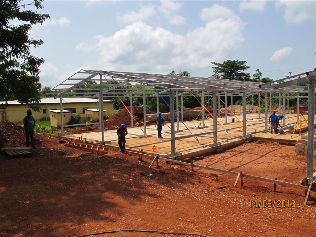 Referenzen FIWA Stahlbau Krankenstation Ghana